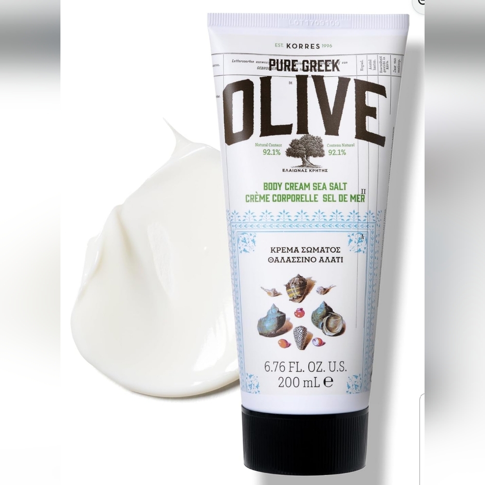🍁🌺💅🍀KORRES Olive Body Cream, Sea Salt, 6.76fl. oz.